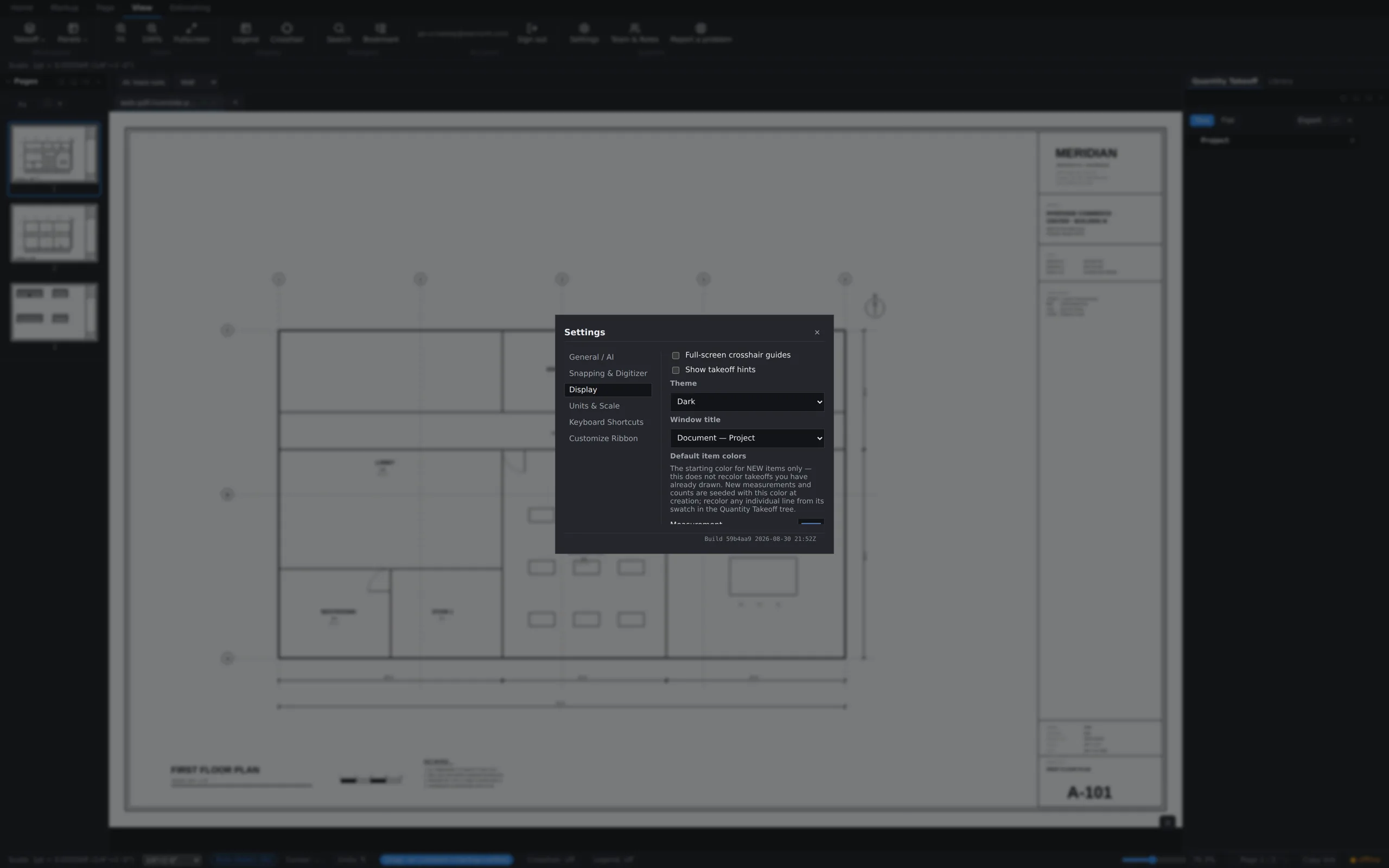 Settings → Display with the window title format dropdown